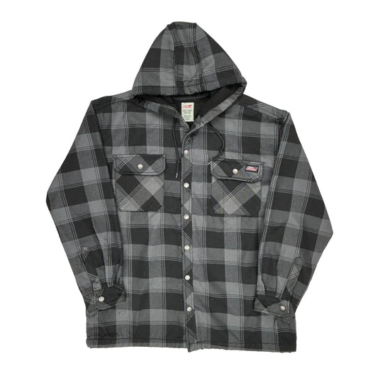 Dickies Checked Jacket - 2XL Grey Polyester