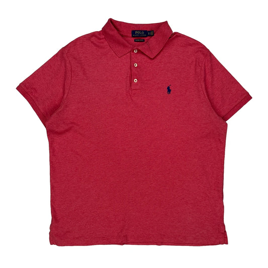 Polo By Ralph Lauren Slim Fit Polo Shirt - XL Red Cotton
