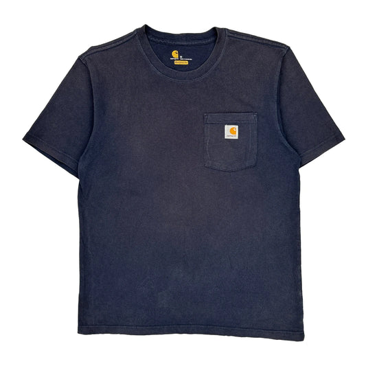 Carhartt T-Shirt - Medium Black Cotton