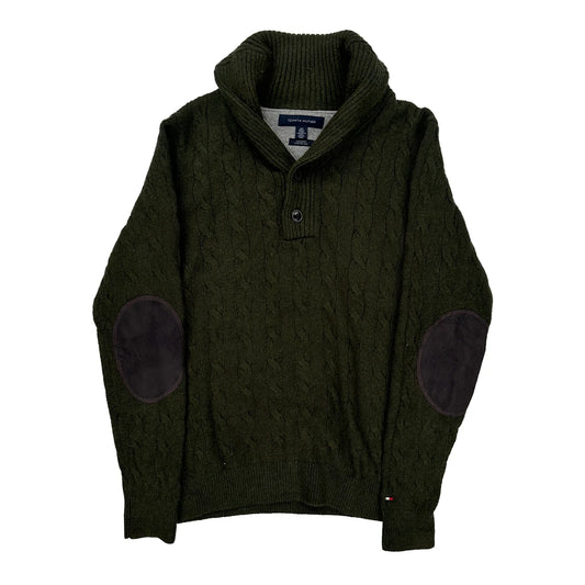 Tommy Hilfiger Jumper - Small Green Cotton