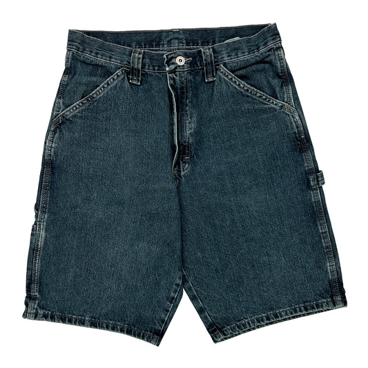 Wrangler Denim Shorts - 30W 10L Dark Wash Cotton