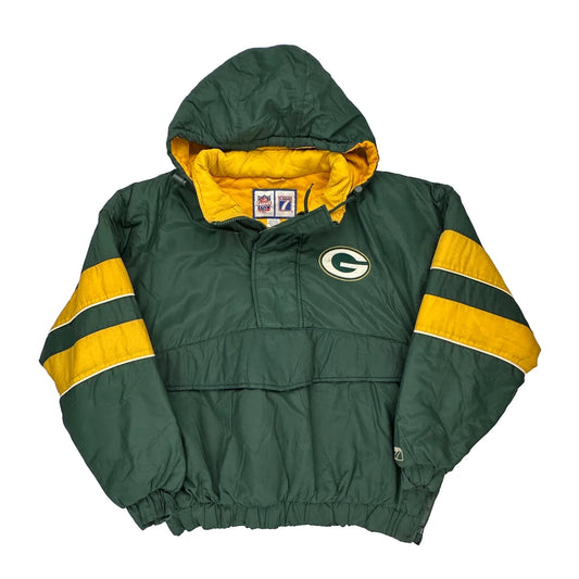 Green Bay Packers Logo 7 Nfl Windbreaker - XL Green Polyester