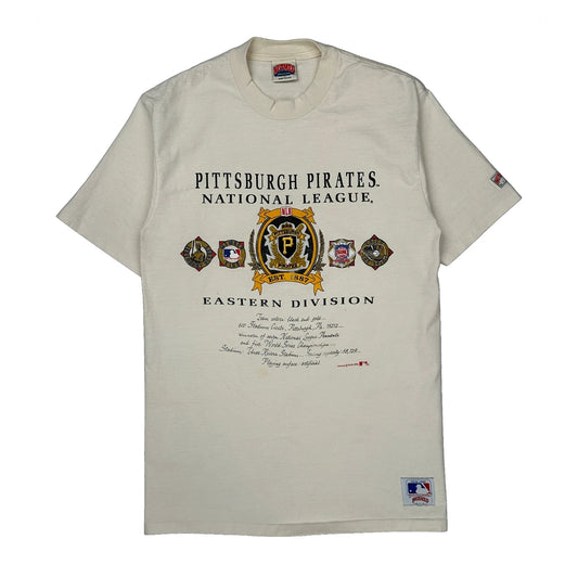 Pittsburgh Pirates Nutmeg Single Stitch T-Shirt - XL Cream Cotton