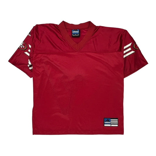 San Francisco 49Ers Adidas Nfl Jersey - Small Red Polyester