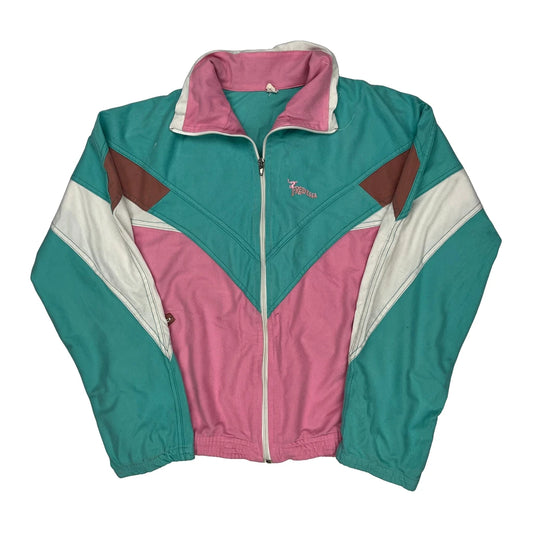 Unbranded Track Jacket - Large Brown Polyester