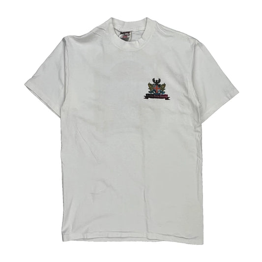 London Bridge Brewery Oneita Single Stitch T-Shirt - Medium White Cotton