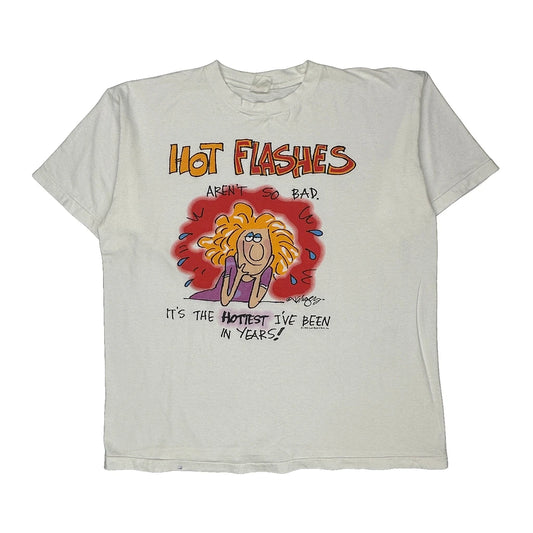 Anvil Graphic T-Shirt - XL White Cotton