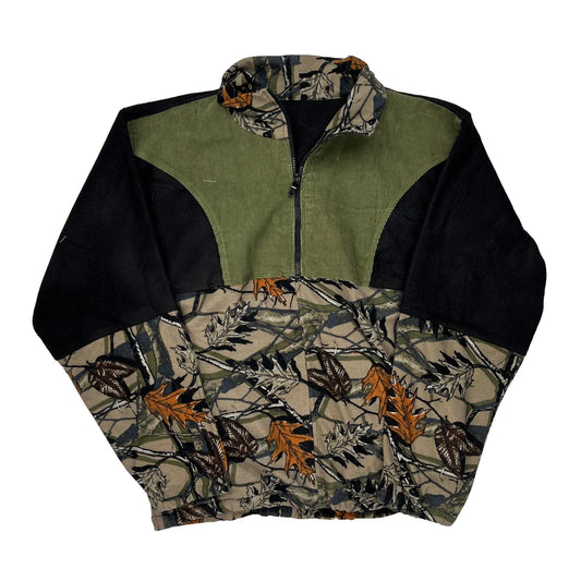 Unbranded Camo 1/4 Zip - Large Multicoloured Cotton Blend