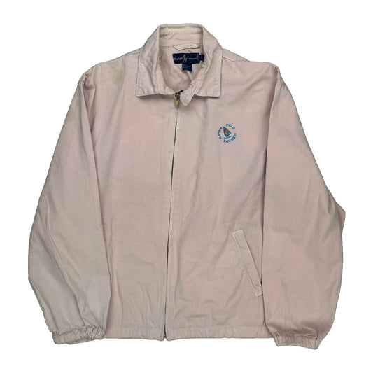 Vintage Ralph Lauren Harrington Jacket - Large Pink Cotton