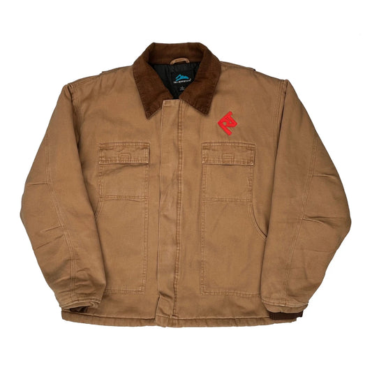 Vintage Tri-Mountain Jacket - Large Brown Cotton