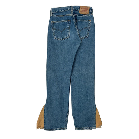 Vintage Levis Flared Jeans - 26W UK 6 Blue Denim