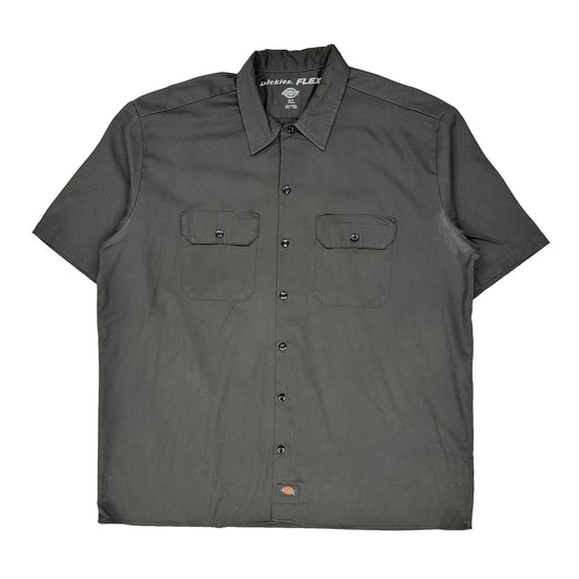 Dickies Short Sleeve Shirt - XL Grey Polyester