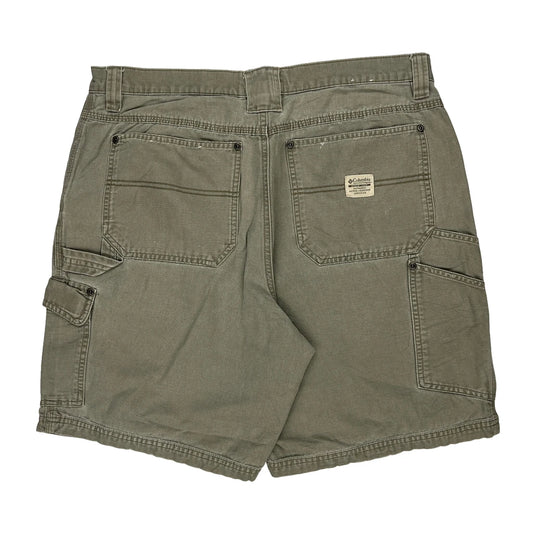 Columbia Cargo Shorts - 34W 9L Khaki Cotton