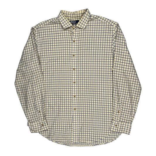 Polo By Ralph Lauren Checked Shirt - XL White Cotton