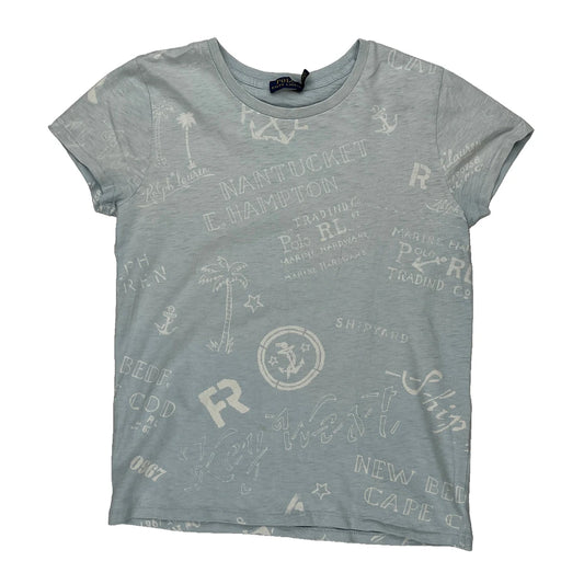 Polo By Ralph Lauren T-Shirt - Medium Blue Cotton