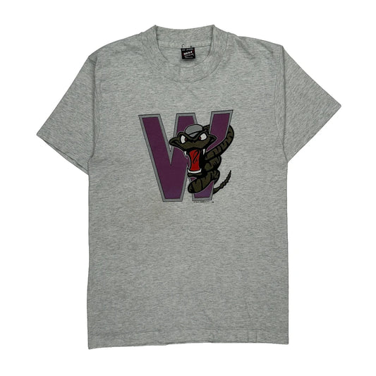 Vintage Age 15 Fruit Of The Loom Single Stitch T-Shirt - Large Grey Cotton Blend
