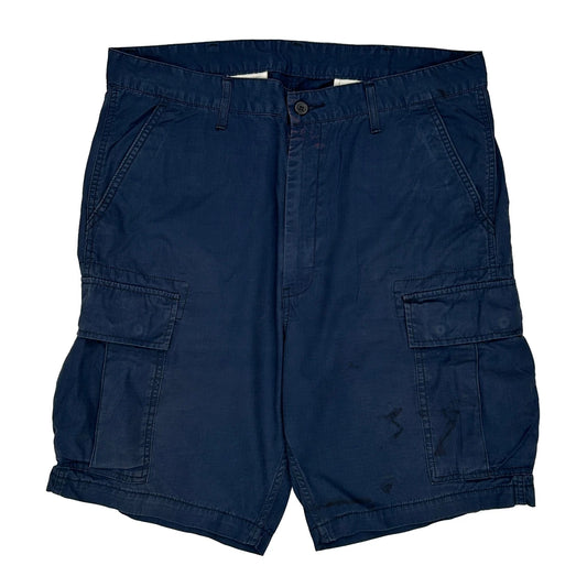 Levis Cargo Cargo Shorts - 36W 11L Blue Cotton