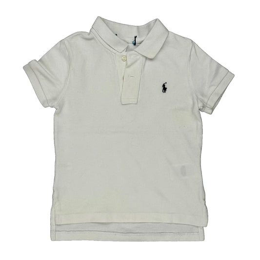 Age 5-6 Ralph Lauren Polo Shirt - Small White Cotton
