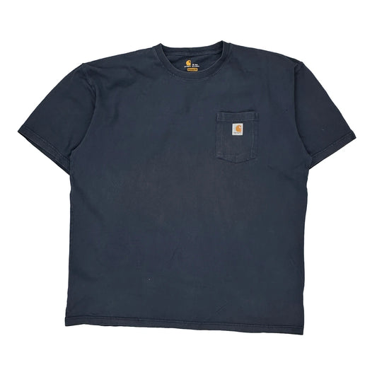 Carhartt Tall T-Shirt - XL Navy Cotton