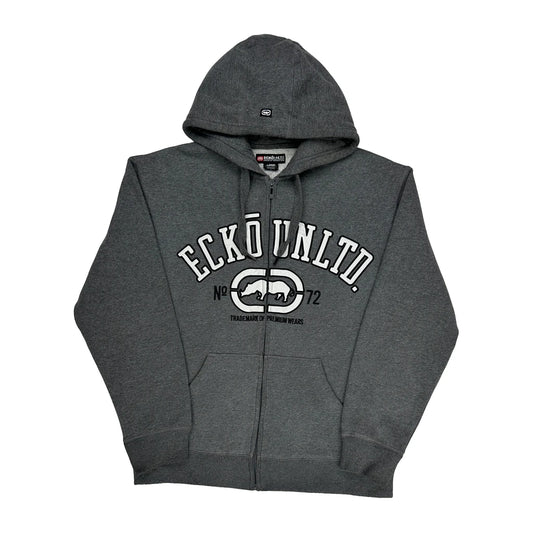 Vintage Ecko Unltd Hoodie - Large Grey Cotton Blend