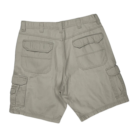 Wrangler Cargo Shorts - 36W 9L Beige Cotton