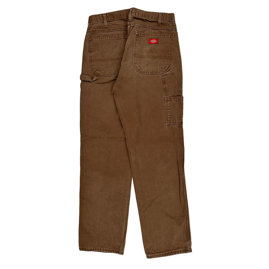 Dickies Carpenter Trousers - 32W 30L Brown Cotton