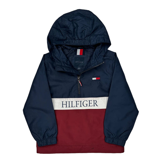 Tommy Hilfiger Spellout Windbreaker - XS Navy Polyester