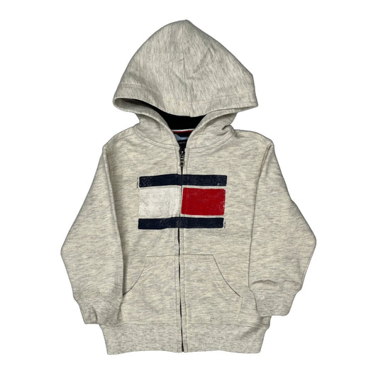 Vintage Age 3 Tommy Hilfiger Hoodie - XS Grey Cotton