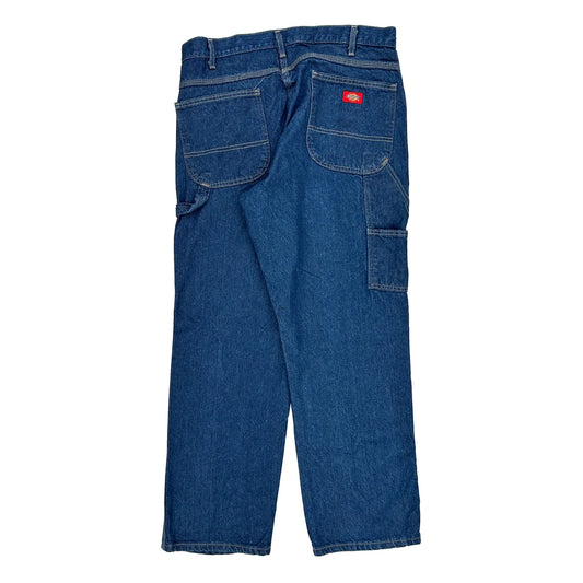 Dickies Carpenter Jeans - 37W 30L Blue Cotton