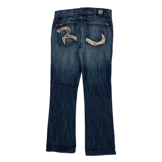 Rock & Republic Boot Cut Jeans - 29W UK 8 Dark Wash Denim