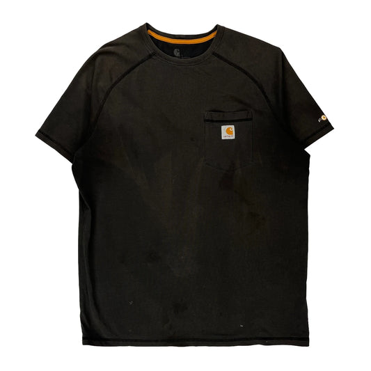Carhartt T-Shirt - Large Black Cotton