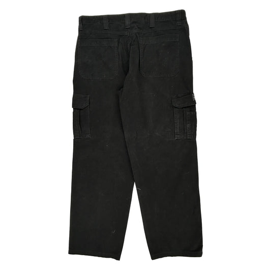 Unbranded Cargo Trousers - 36W 30L Black Cotton
