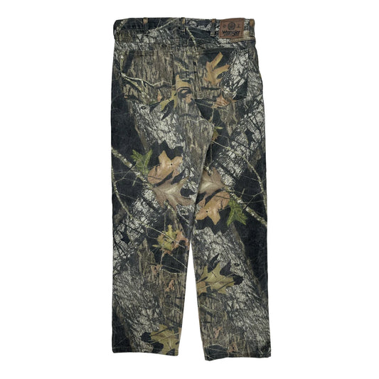 Wrangler Camo Cargo Trousers - 34W 30L Camo Cotton