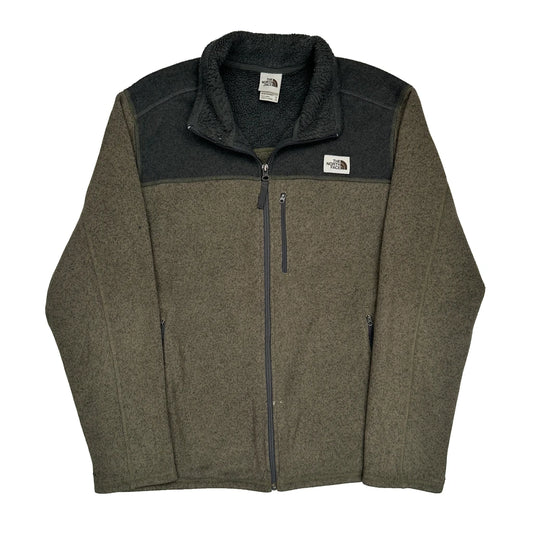 Vintage The North Face Fleece Jacket - XL Green Polyester