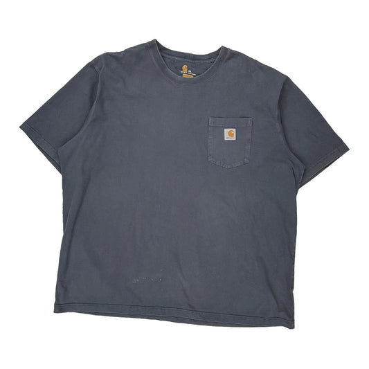 Carhartt T-Shirt - 2XL Blue Cotton