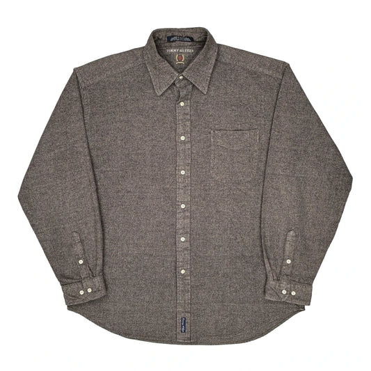 Tommy Hilfiger Shirt - XL Brown Cotton