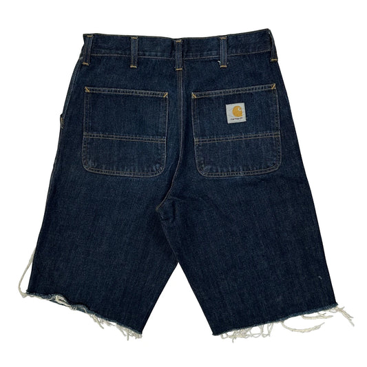 Carhartt Denim Shorts - 30W 12L Blue Denim