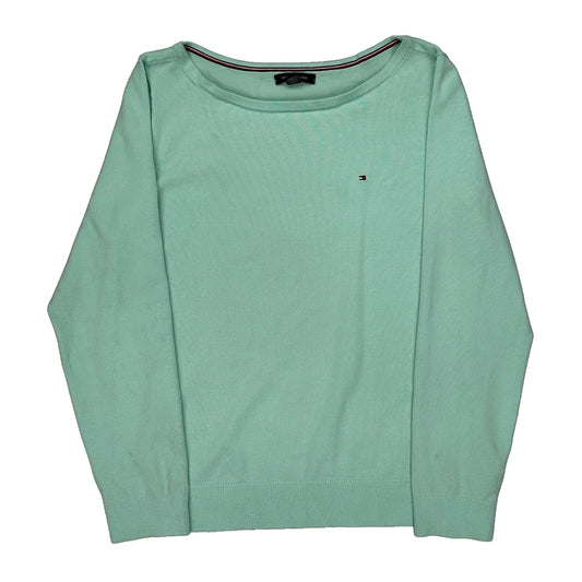 Tommy Hilfiger Jumper - Large Green Cotton