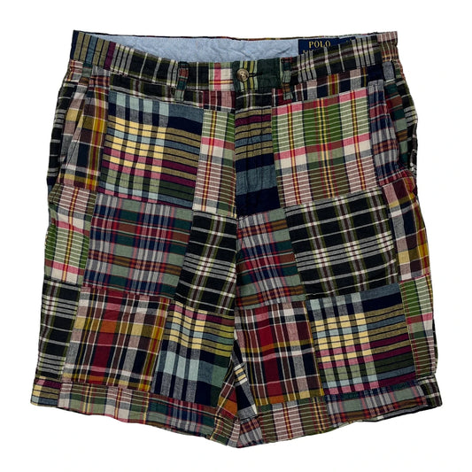 Polo By Ralph Lauren Checked Shorts - 32W 8L Multicoloured Cotton