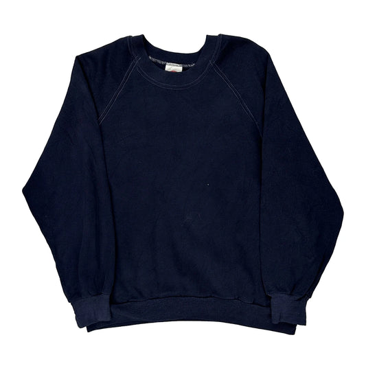 Made In USa Dickies Sweatshirt - Medium Navy Cotton Blend