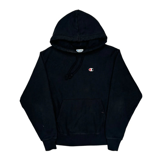 Vintage Reverse Weave Champion Hoodie - Medium Black Cotton