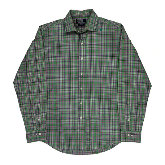 Polo By Ralph Lauren Checked Shirt - Large Green Cotton