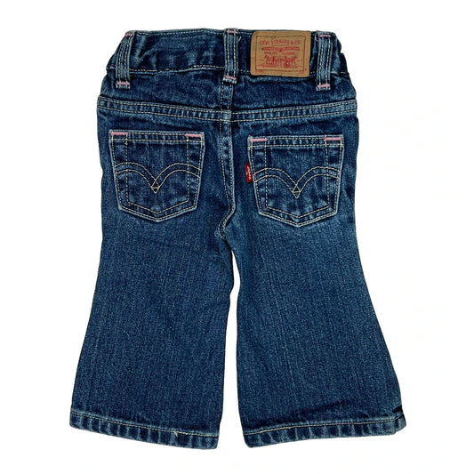 Vintage Age 3-6 Months Levis Flared Jeans - Xxxx-Smallw 12L Blue Cotton