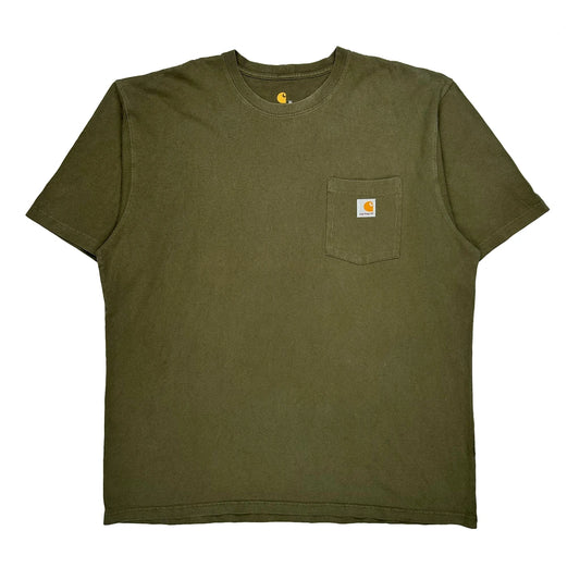 Vintage Carhartt T-Shirt - XL Green Cotton