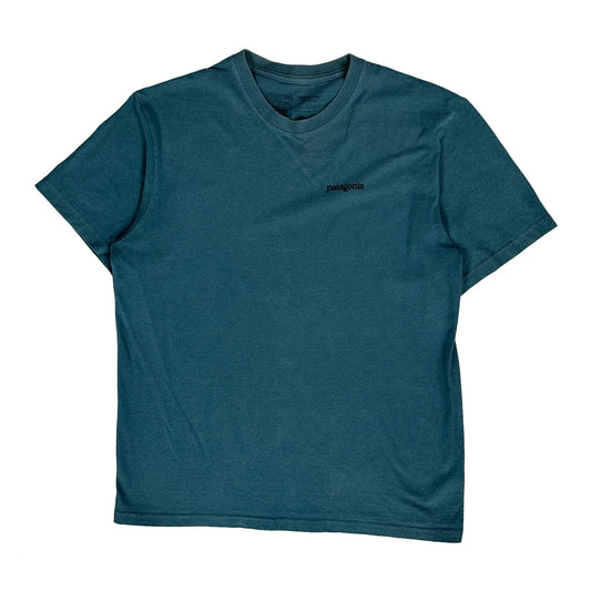 Responsibili-Tee Patagonia T-Shirt - Large Blue Cotton