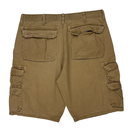 Wrangler Cargo Shorts - 35W 10L Brown Cotton