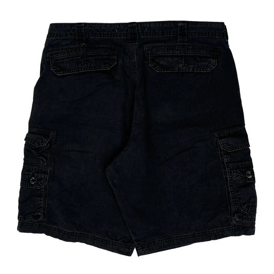 Vintage Lee Cargo Shorts - 39W 10L Black Cotton