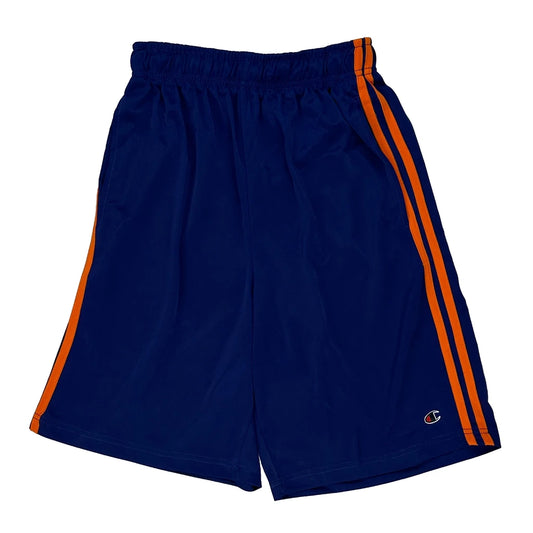 Champion Sport Shorts - Small Blue Polyester