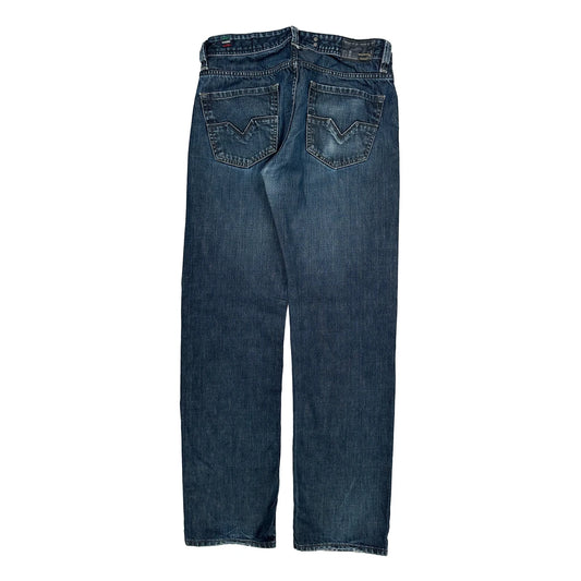 Diesel Straight Jeans - 34W 31L Blue Denim