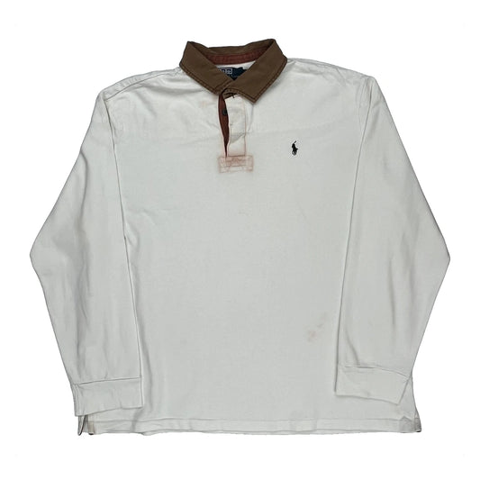 Polo By Ralph Lauren Rugby Shirt - 2XL Brown Cotton